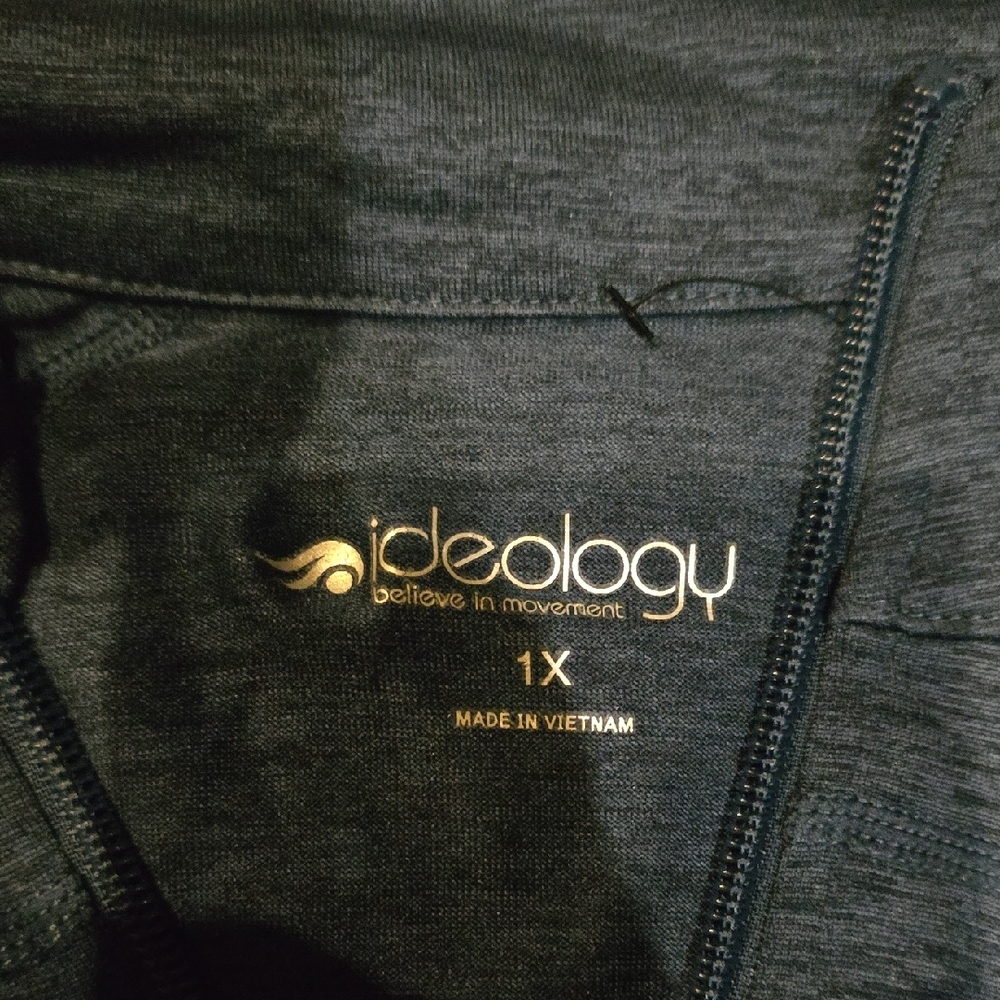 Ideology Blue Zip-Up Jacket